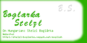 boglarka stelzl business card
